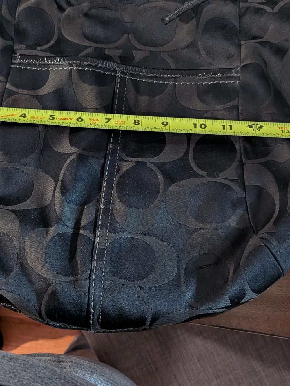 Coach Black Signature Hobo Bag